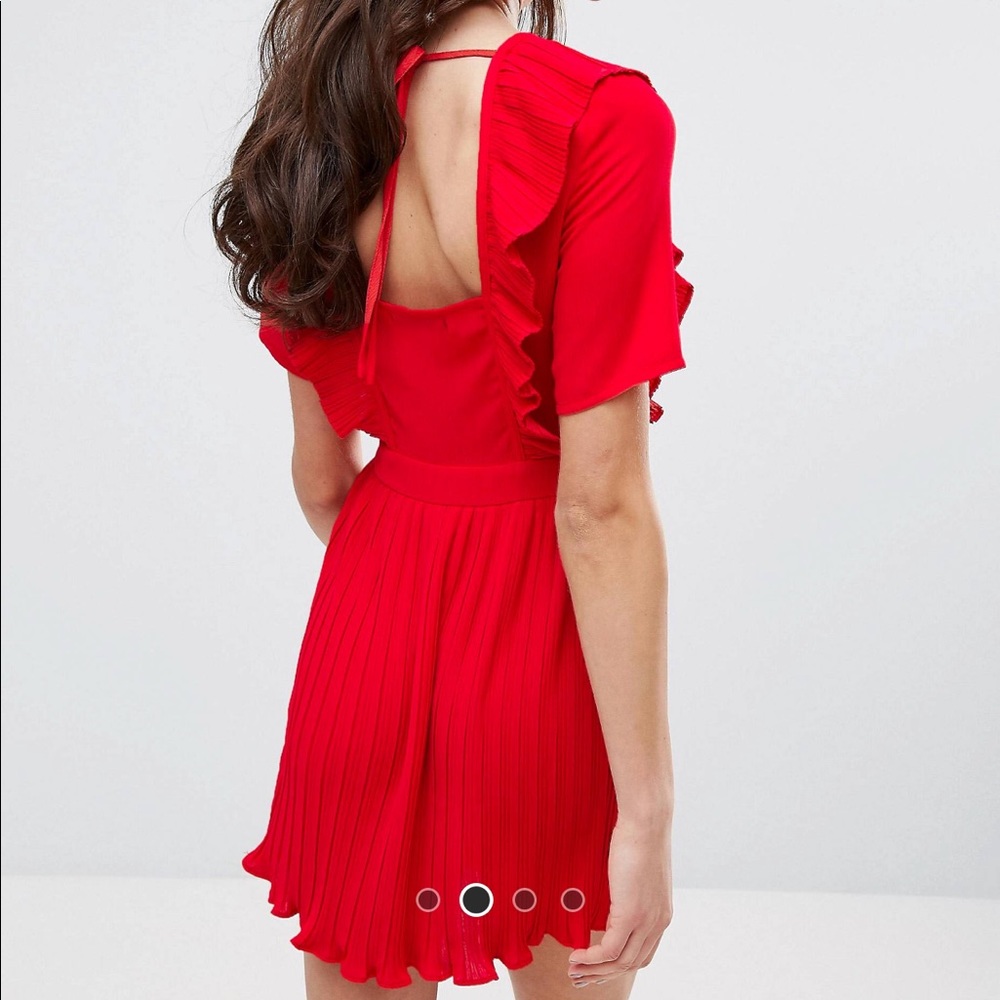 ASOS red dress